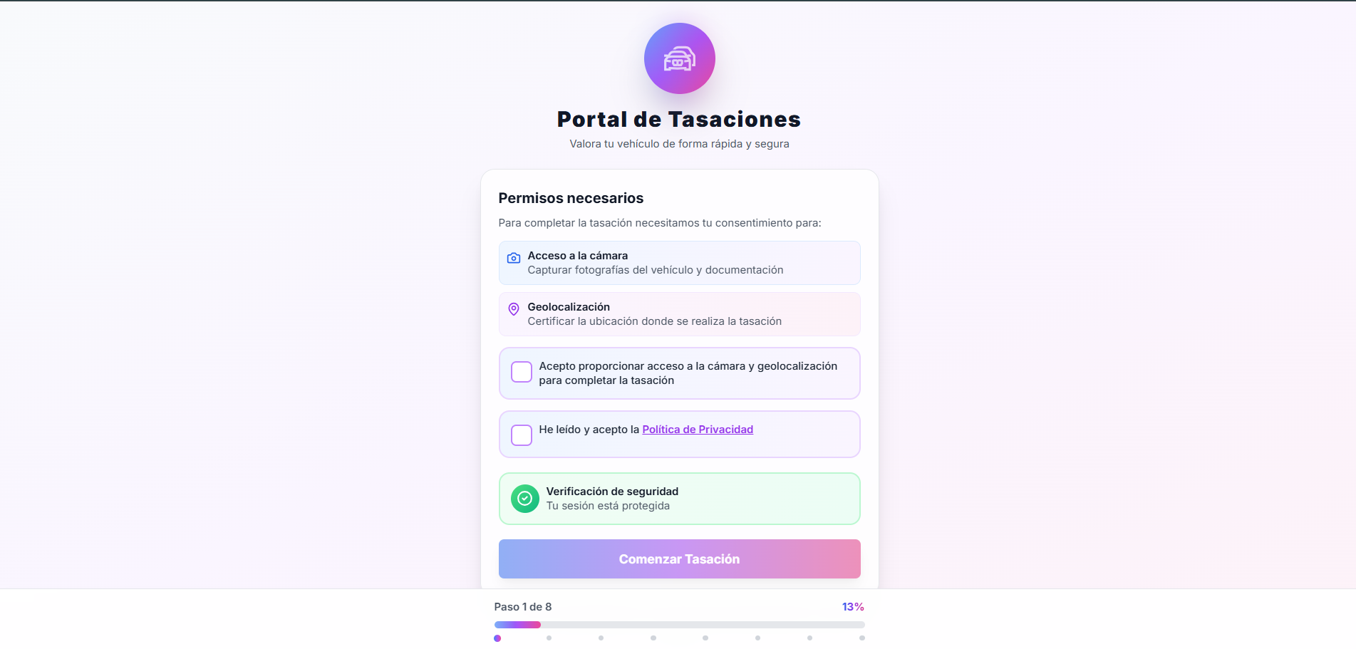 Captura Portal Tasaciones - controlvo.ovh